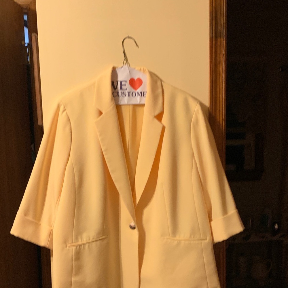 Kasper Light Yellow Blazer
